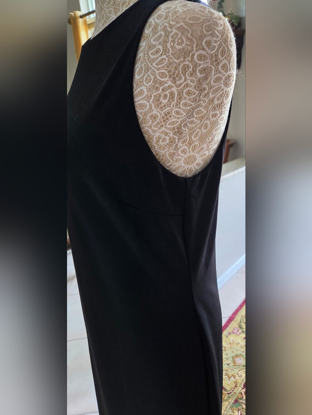 Karen Kane Travel Jersey Sleeveless Tank Black Dress Size M - Picture 4 of 5